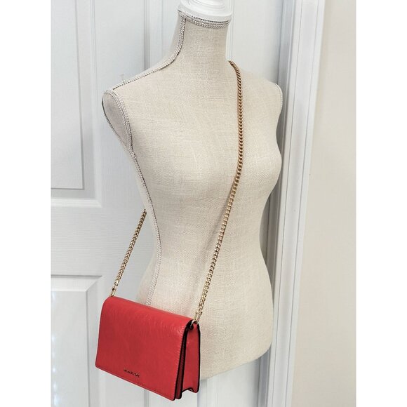 Michael Kors Jet Set Medium Flap Chain Leather Crossbody Burnt Sienna NWT - Picture 3 of 16